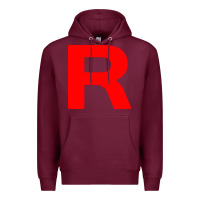 Burgundy team rocket long sleeve t shirt Premium Hoodie - artisFamous