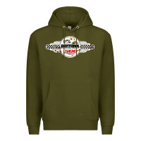 Army Green daytona speedway Premium Hoodie - artisFamous