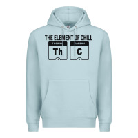 Blue Mist mens the element of chill thc marijuana joke black Premium Hoodie - artisFamous