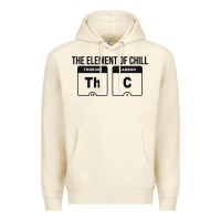 Sandshell mens the element of chill thc marijuana joke black Premium Hoodie - artisFamous