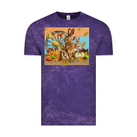 Cloud Purple fall rabbit  mousepad Vintage Tee - LillyAllenDesigns