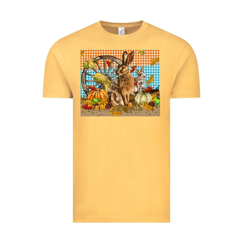 Fall Rabbit  Mousepad Vintage Tee by LillyAllenDesigns | Teevron