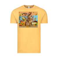Vintage Mustard fall rabbit  mousepad Vintage Tee - LillyAllenDesigns