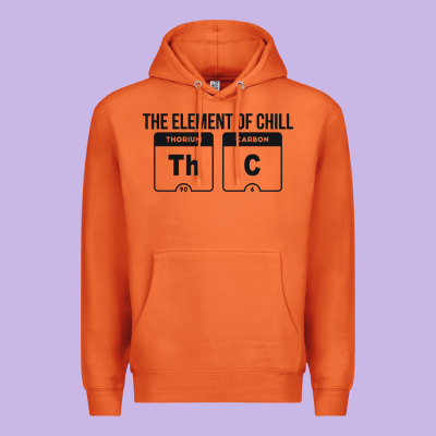 Mens The Element Of Chill Thc Marijuana Joke Black Premium Hoodie Designed By Artisfamous