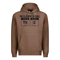 Chestnut mens the element of chill thc marijuana joke black Premium Hoodie - artisFamous