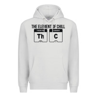 Dove Grey mens the element of chill thc marijuana joke black Premium Hoodie - artisFamous