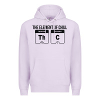 Lilac mens the element of chill thc marijuana joke black Premium Hoodie - artisFamous