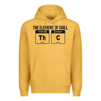 Mustard mens the element of chill thc marijuana joke black Premium Hoodie - artisFamous