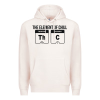 Pale Pink mens the element of chill thc marijuana joke black Premium Hoodie - artisFamous