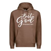 Chestnut but god imajes Premium Hoodie - artisFamous
