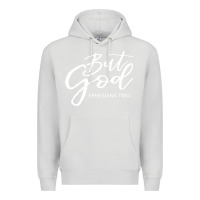 Dove Grey but god imajes Premium Hoodie - artisFamous