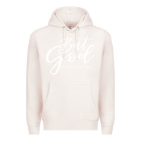 Pale Pink but god imajes Premium Hoodie - artisFamous