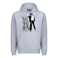 Heather Grey Michael Jackson Premium Hoodie - artisFamous