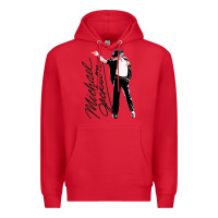 Red Michael Jackson Premium Hoodie - artisFamous