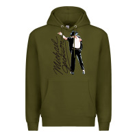 Army Green Michael Jackson Premium Hoodie - artisFamous