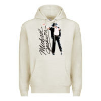Oatmeal Heather Michael Jackson Premium Hoodie - artisFamous