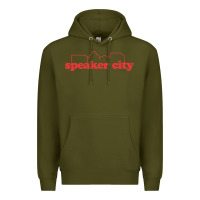 Army Green speaker city Premium Hoodie - artisFamous