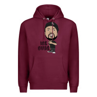Burgundy Ice Cube Premium Hoodie - artisFamous