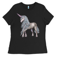 Black Unicorn Ladies Tee - LillyAllenDesigns