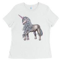 White Unicorn Ladies Tee - LillyAllenDesigns