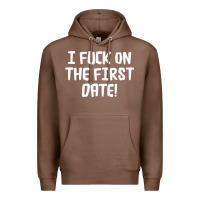 Chestnut i f'ck on the first date Premium Hoodie - artisFamous