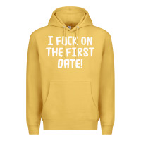 Antique Gold i f'ck on the first date Premium Hoodie - artisFamous