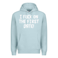 Blue Mist i f'ck on the first date Premium Hoodie - artisFamous