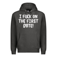 Charcoal Heather i f'ck on the first date Premium Hoodie - artisFamous