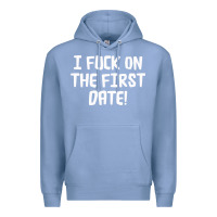 Colony Blue i f'ck on the first date Premium Hoodie - artisFamous