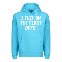 Ocean Blue i f'ck on the first date Premium Hoodie - artisFamous