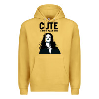 Antique Gold cute is what we aim for Premium Hoodie - artisFamous