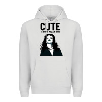 Dove Grey cute is what we aim for Premium Hoodie - artisFamous