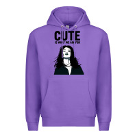 Purple cute is what we aim for Premium Hoodie - artisFamous