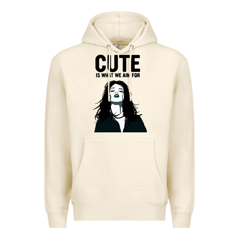 Cute Is What We Aim For Premium Hoodie by artisFamous | Teevron