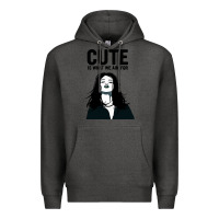 Charcoal Heather cute is what we aim for Premium Hoodie - artisFamous