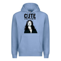 Colony Blue cute is what we aim for Premium Hoodie - artisFamous