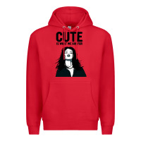 Red cute is what we aim for Premium Hoodie - artisFamous
