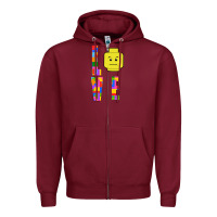 Burgundy love Zipper Hoodie - Bettercallsaul