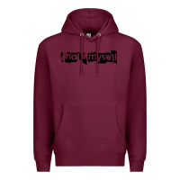 Burgundy i hate myself Premium Hoodie - artisFamous