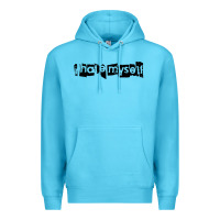 Ocean Blue i hate myself Premium Hoodie - artisFamous