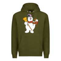Army Green Frosty The Snowman New Sku Premium Hoodie - artisFamous