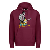 Burgundy bonamassa guitar Premium Hoodie - artisFamous