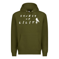 Army Green lilith woman figure Premium Hoodie - artisFamous