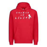 Red lilith woman figure Premium Hoodie - artisFamous
