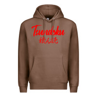 Chestnut TSUNDOKU JAPANESE TYPOGRAPHY Premium Hoodie - artisFamous