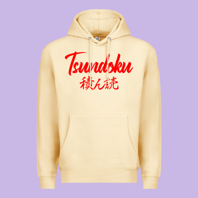 Tsundoku Japanese Typography Premium Hoodie Designed By Artisfamous