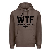 Coffee where's the fish Premium Hoodie - artisFamous