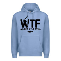 Colony Blue where's the fish Premium Hoodie - artisFamous