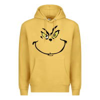 Antique Gold Grinch Face Premium Hoodie - artisFamous
