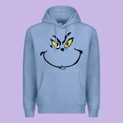 Grinch Face Premium Hoodie Designed By Artisfamous